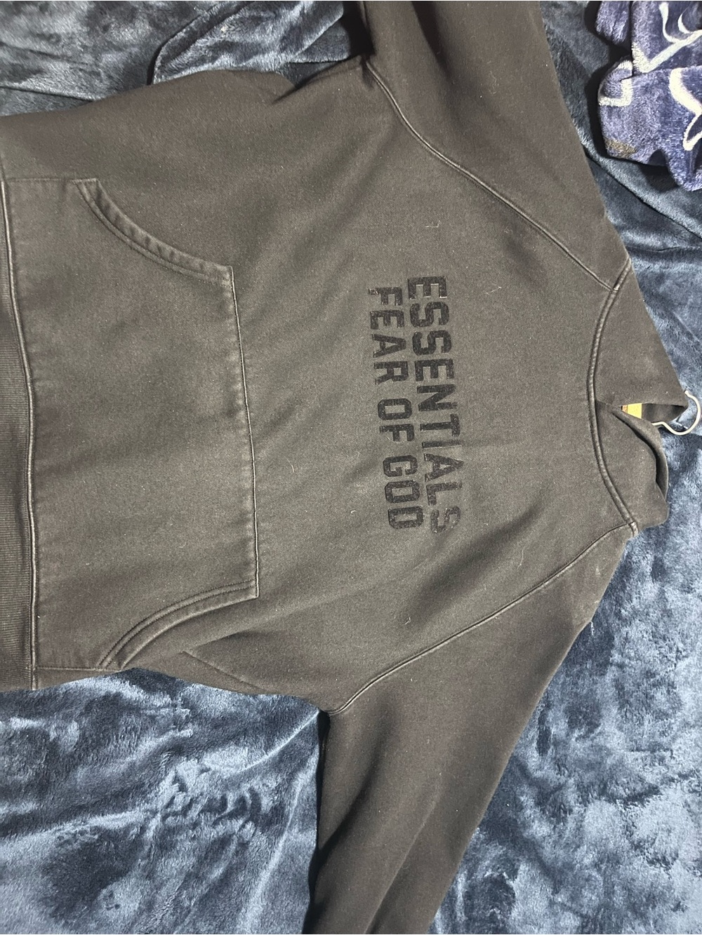 Essentials Fear of God Black Crewneck Pullover